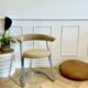 Vintage chair design from the 70s – chrome & boucle – modernist style