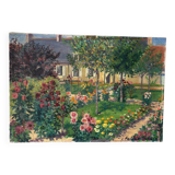 Signed flower garden