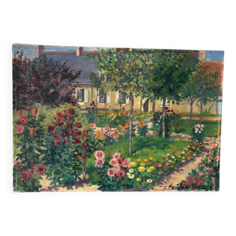 Signed flower garden