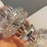 Swedish table lamp in hard pressed crystal glass, from Swedish SSA