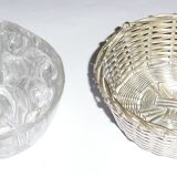 Flower picks on basket base