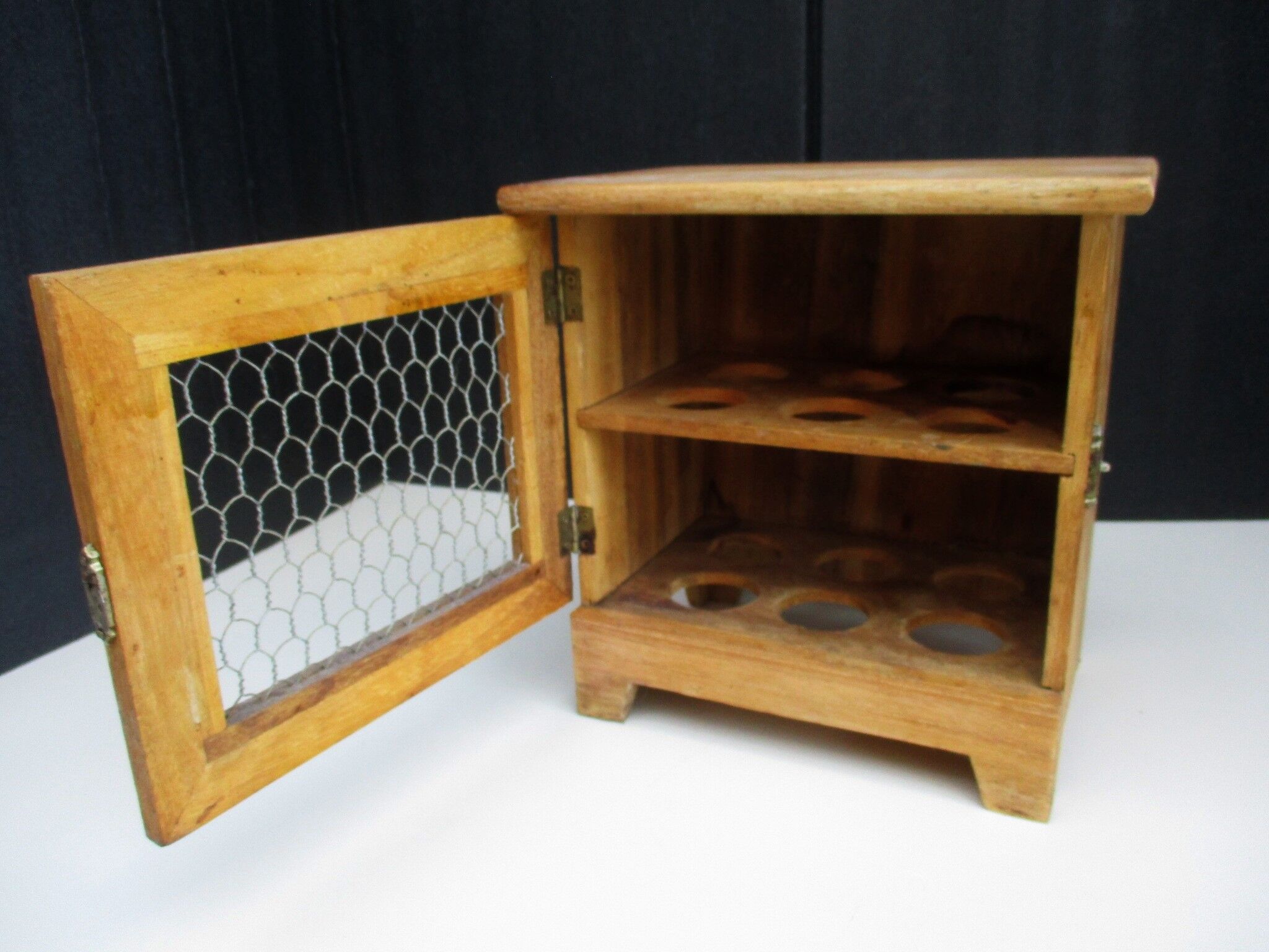 Natural wooden egg-eating