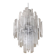 Huge strips “listelli alabastro” murano glass chandelier