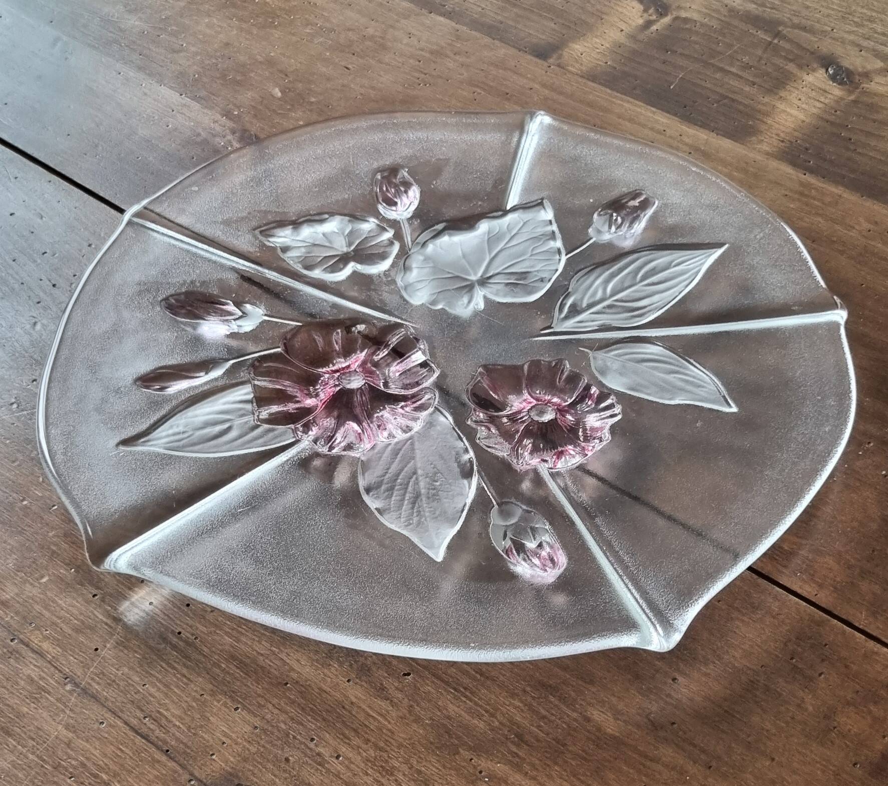Cake or dessert dish in glass