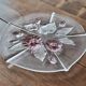 Cake or dessert dish in glass