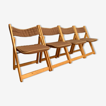 A set of four Kon Tiki chairs by Gillis Lundgren, Ikea, Sweden, 1980s