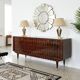 Enfilade in Macassar from the 1940s-50s in Art Deco style.