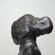 Buste de femme en céramique, XXème s.