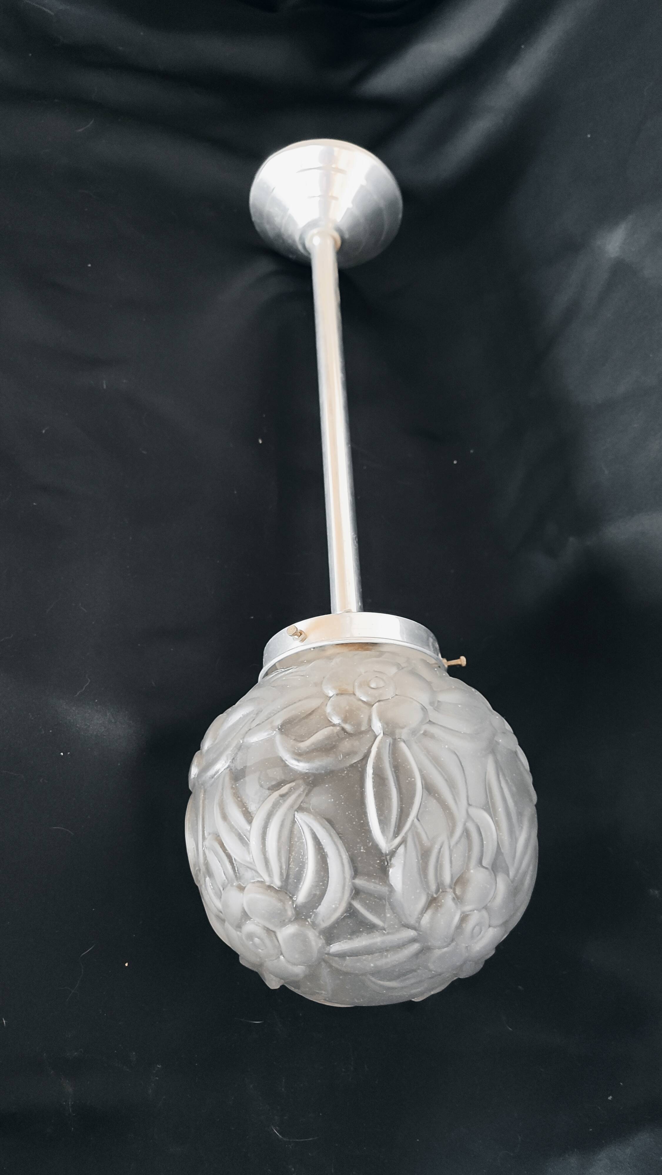 Art Deco ball pendant light