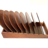 Wooden display stand, magazine rack