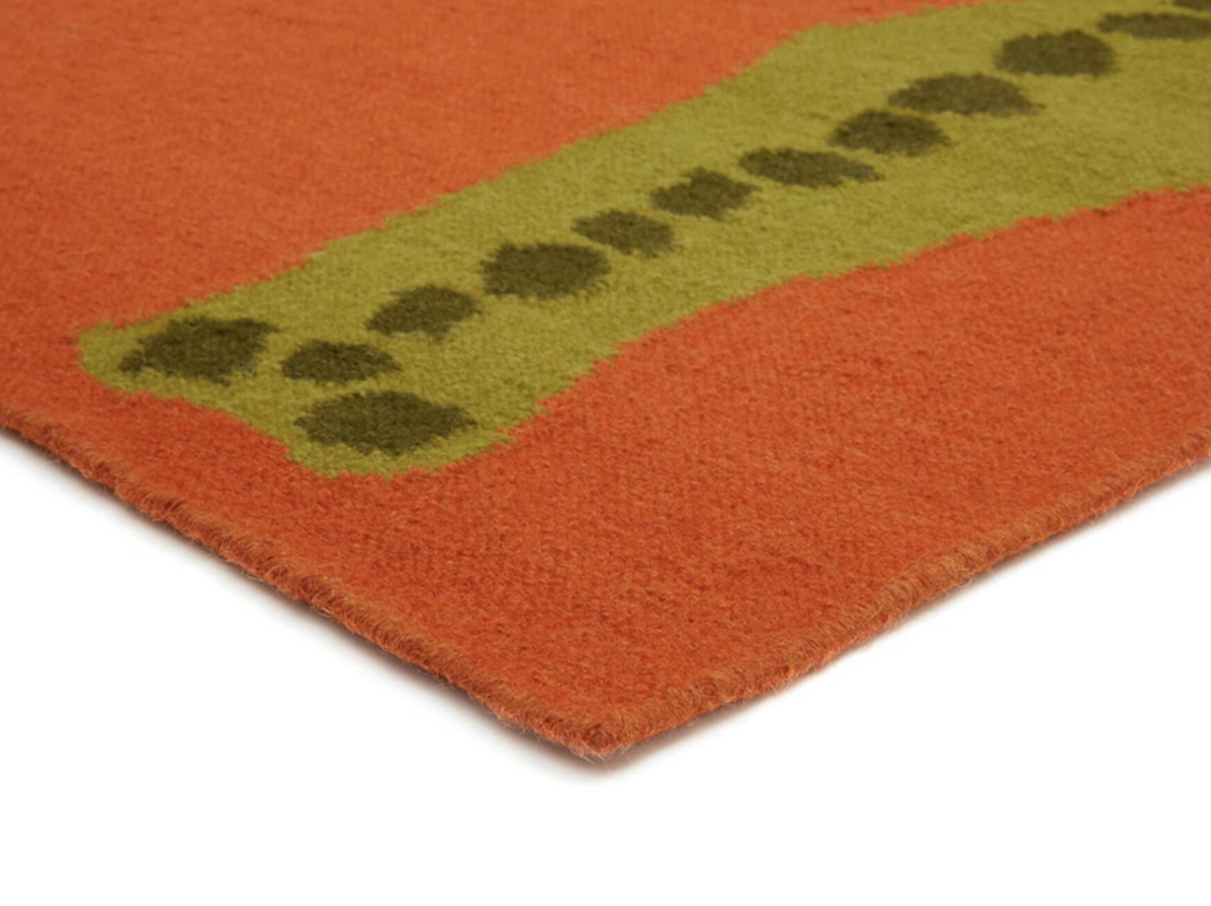 Crocodile runner - tomato (wool)