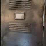 Cloakroom a waxed pickled metal door