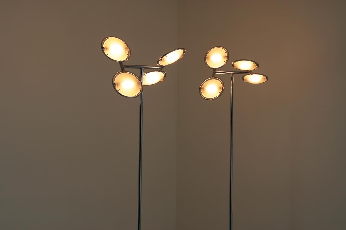 Pair of floor lamps model Nobi 4 by FontanaArte, 1990s