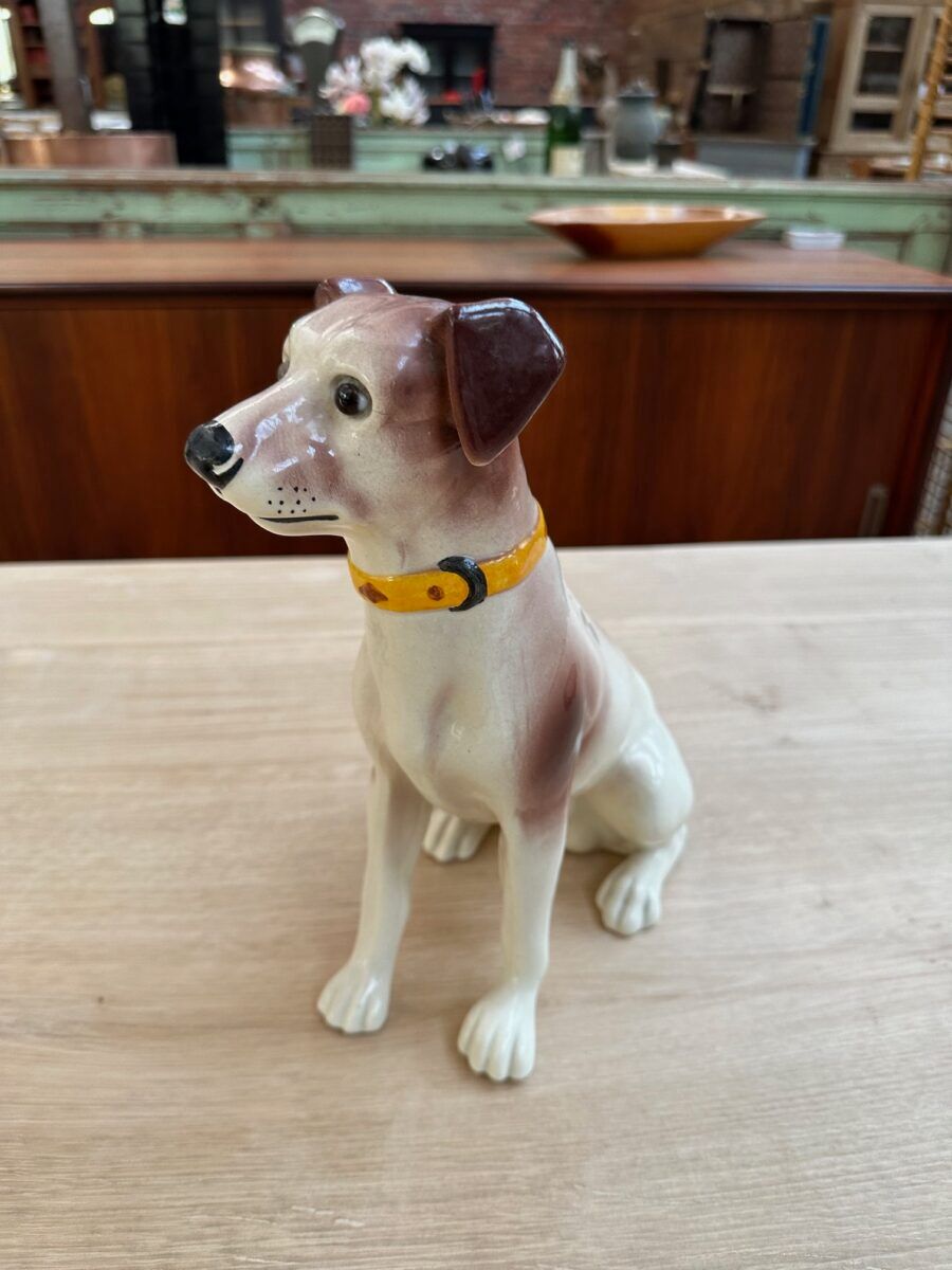 Series of ceramic dogs from Desvres