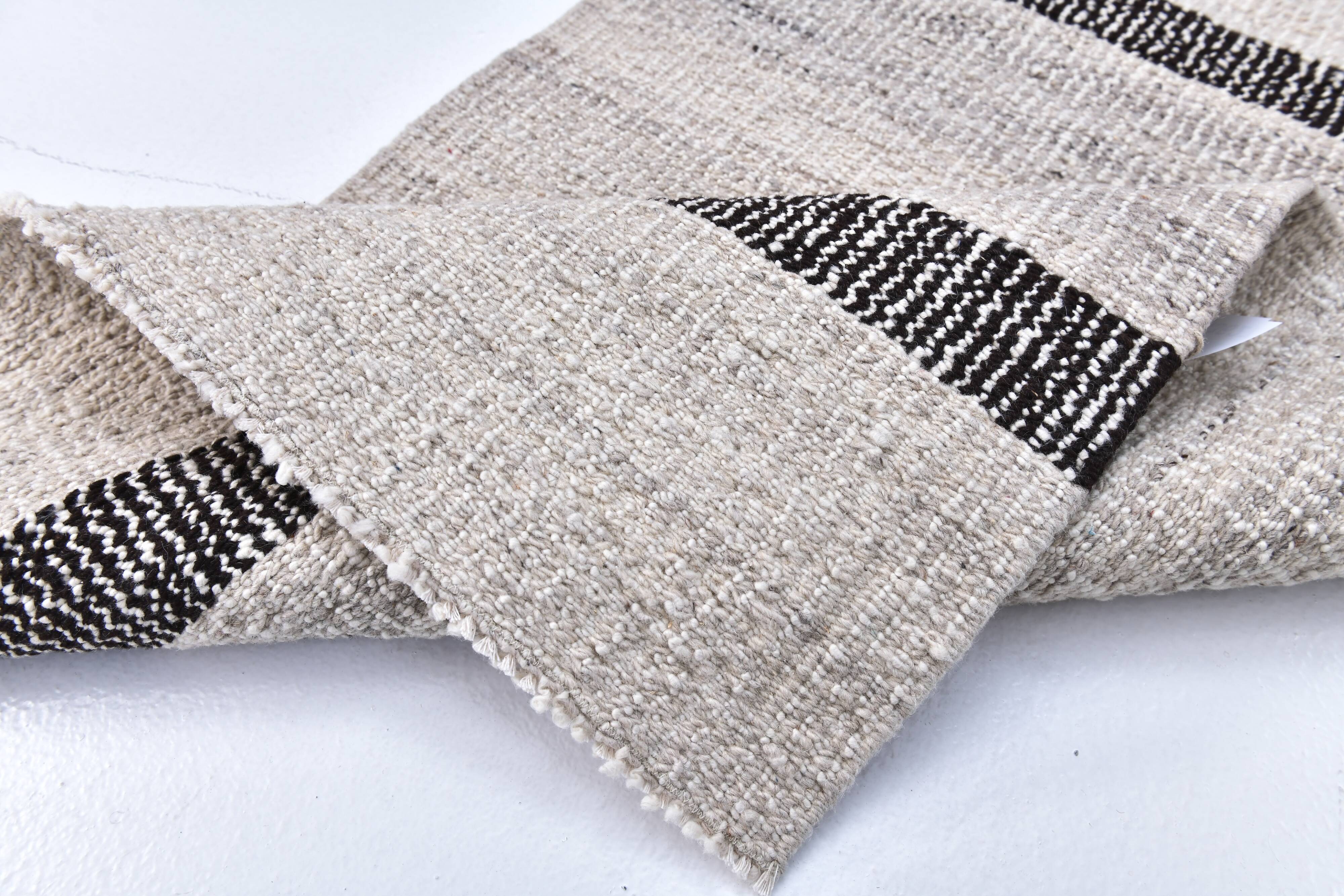 Beige black kilim rugs, runner kilim turkish, hand made wool kilim rug