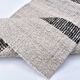 Tapis kilim beige noir, tapis kilim turc, tapis kilim en laine fait main