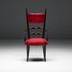 High-back dining chairs by Aldo Tura, Italy, 1962