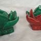 Pair of ceramic candle holders