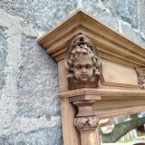 Carved wooden mirror, 168x112 cm