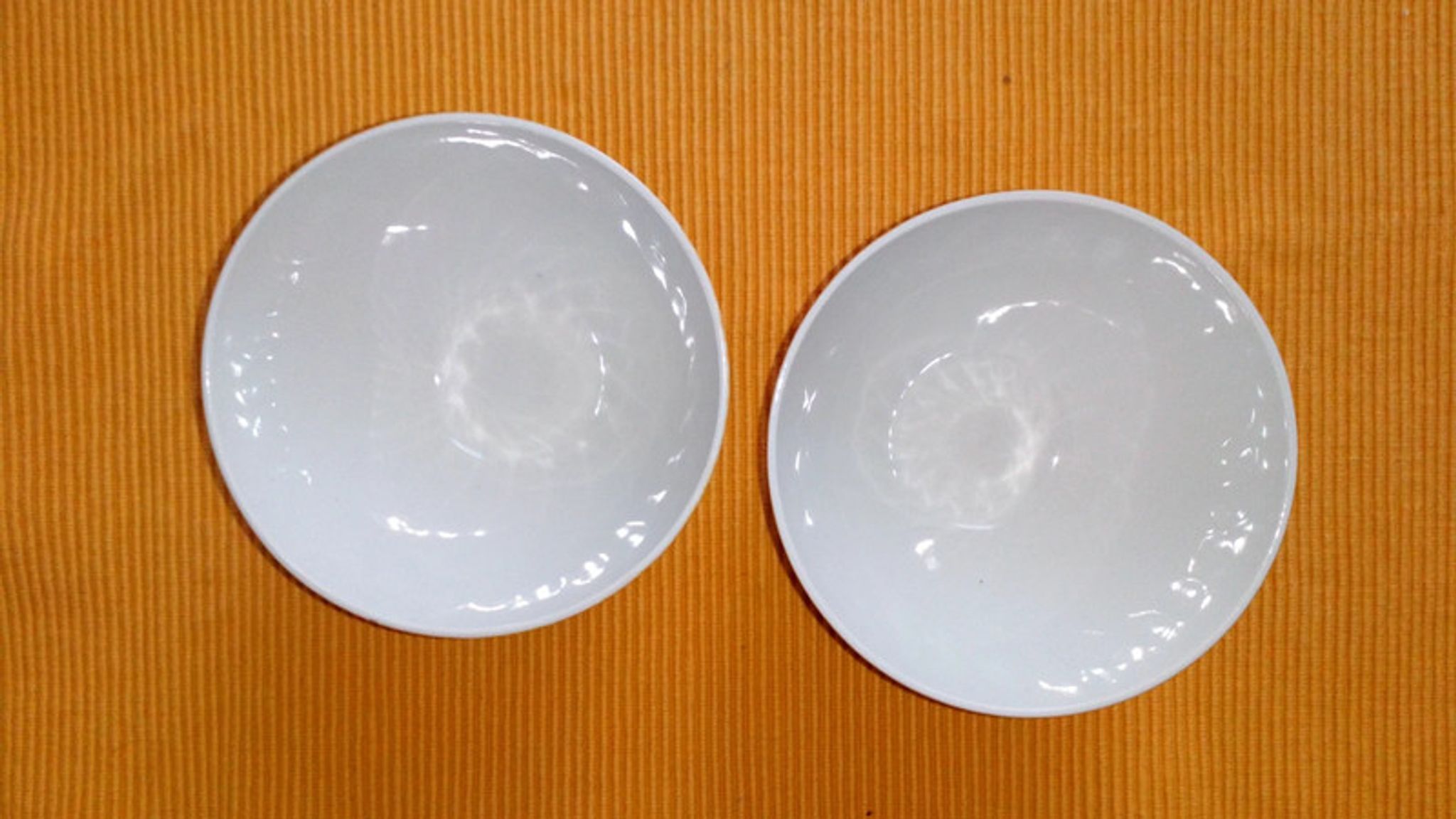2 brown faceted Sarreguemines bowls