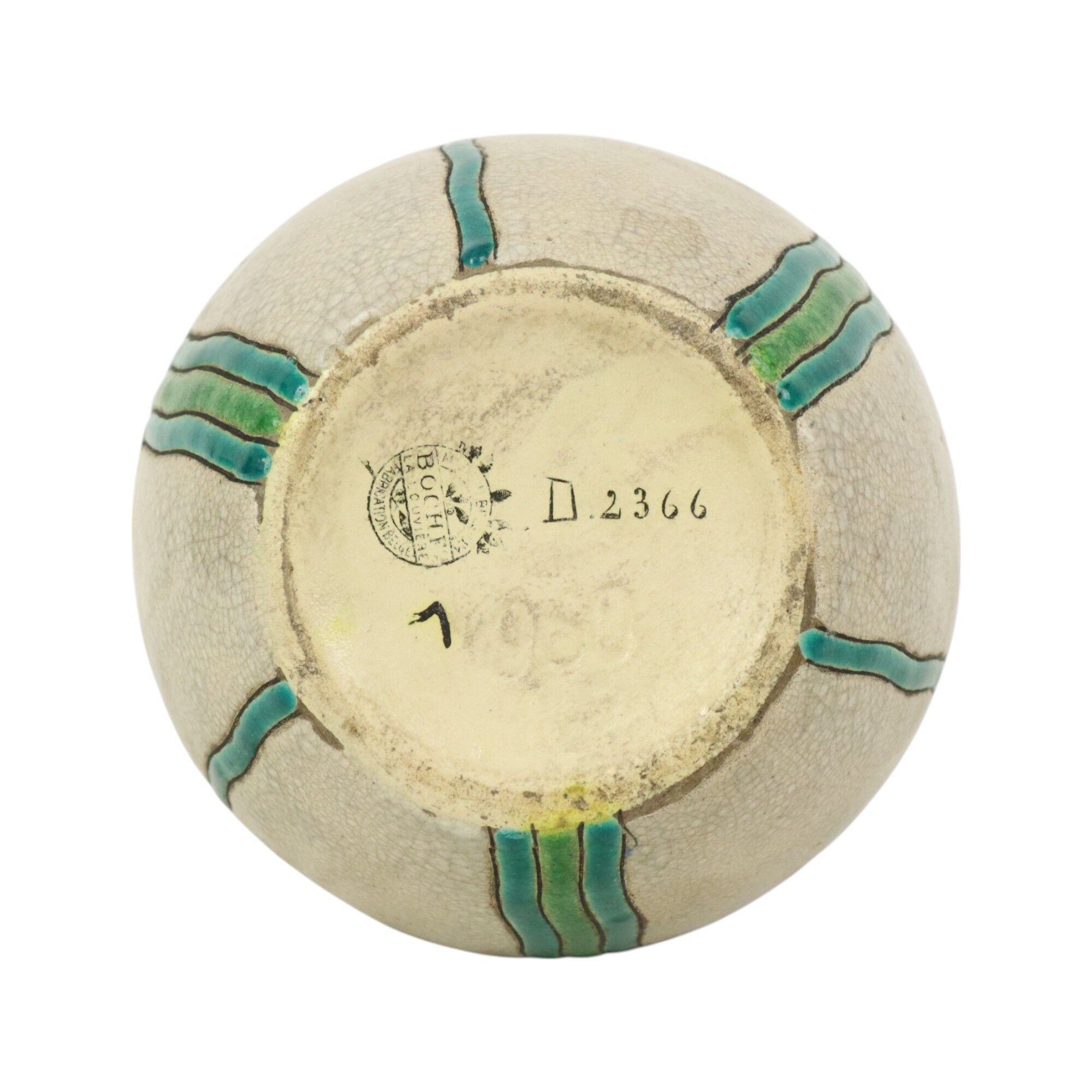 Polychrome Art Deco Vase Charles Catteau Boch Keramis D2366