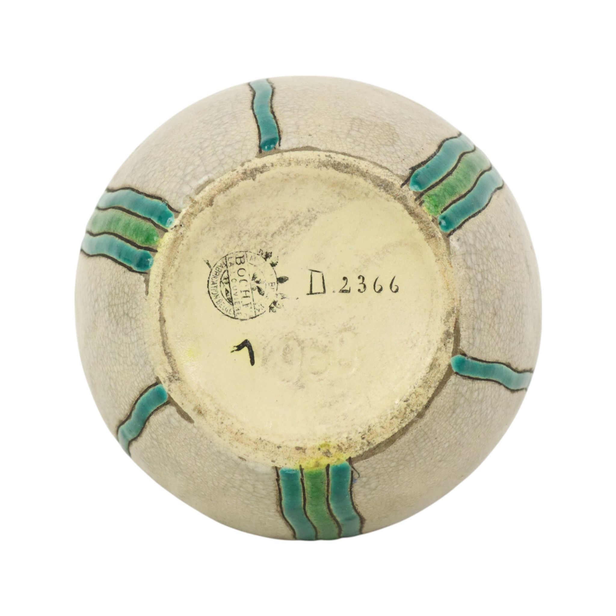 Vase Art Déco Polychrome Charles Catteau Boch Keramis D2366