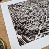 Toulouse, Haute-Garonne, photo print plate from 1942.