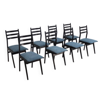 Set of 8 'S4' dining chairs by Alfred Hendrickx for Belform, 1950s