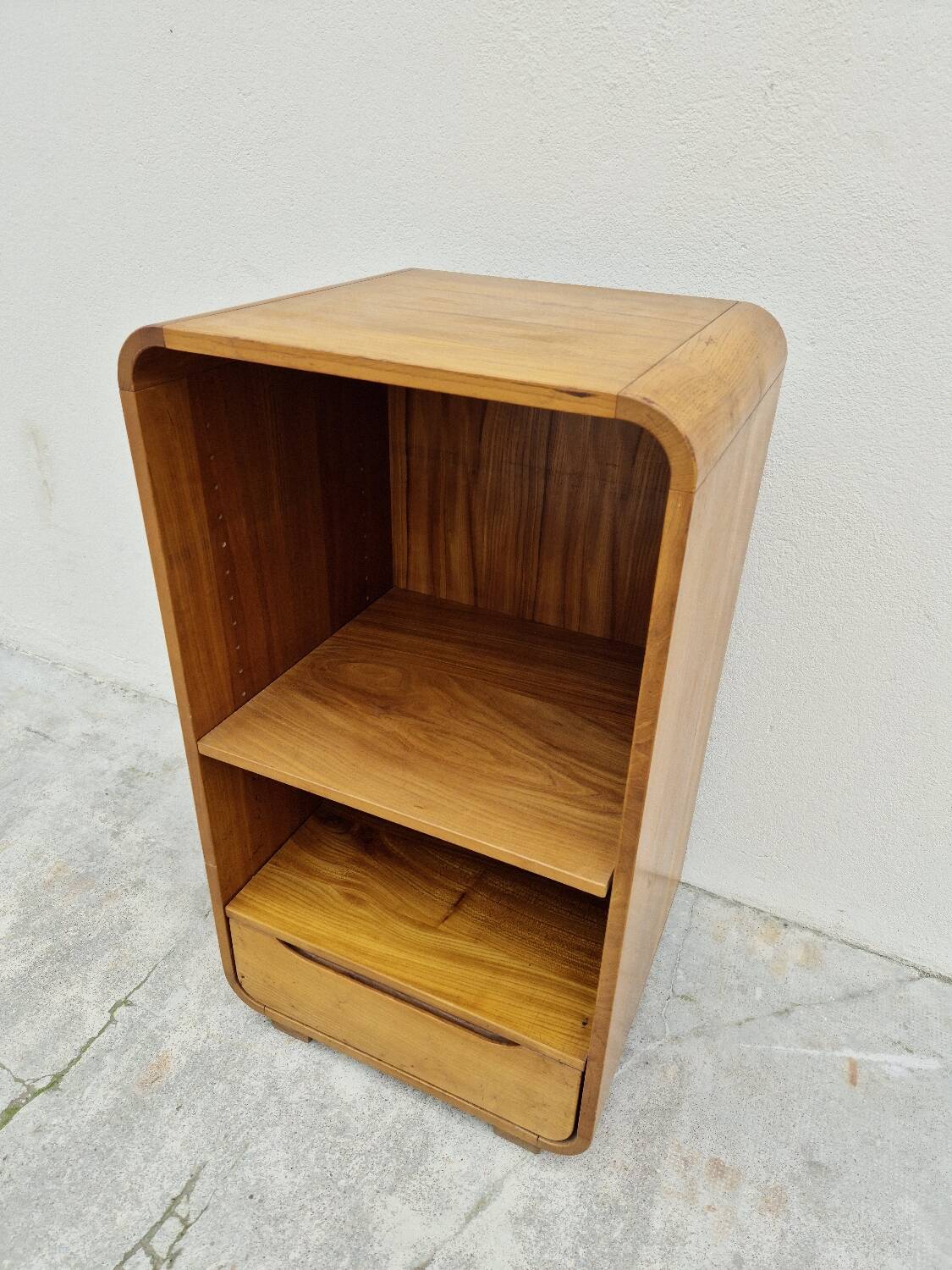 Maison Regain hi-fi storage unit in vintage elm