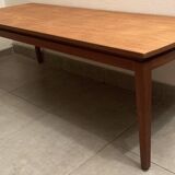 Large Scandinavian teak coffee table from the 60s