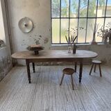Oval farmhouse table 250cm pine