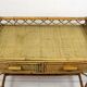 Rattan desk, 1950s