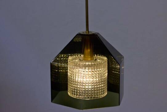 SCANDINAVIAN GLASS PENDANT PENDANT BY CARL FAGERLUND, 1960s