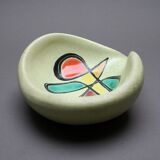 Empty pocket signed in pottery abstract pattern 1950s