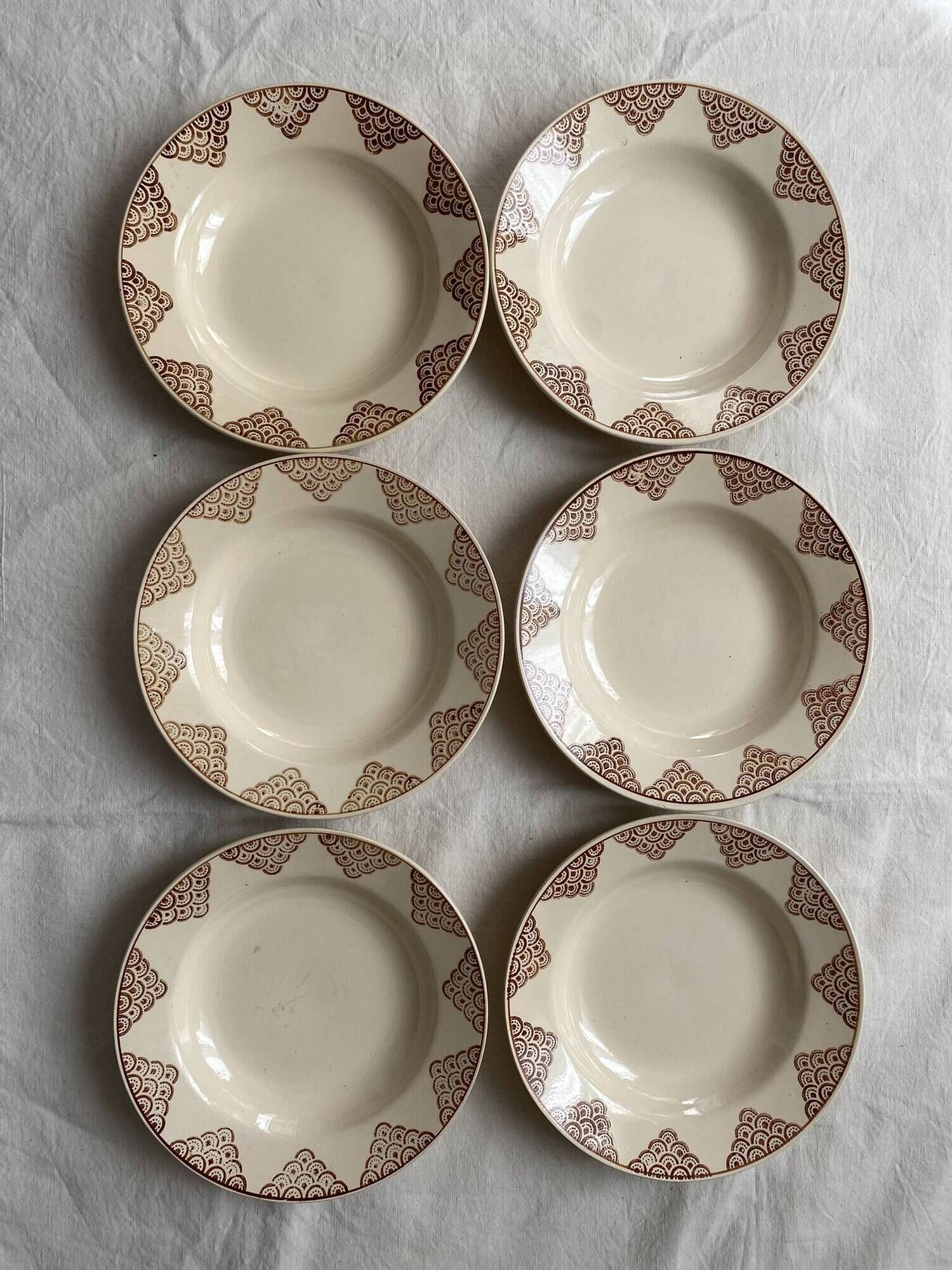St Amand deep plates, 1930s