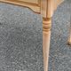 Louis XVI style presidential desk renovated in raw wood 120cm