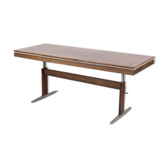 Table réglable en palissandre allemand de e.m.ü, années 1960