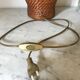 Pied de lampe en rotin vintage