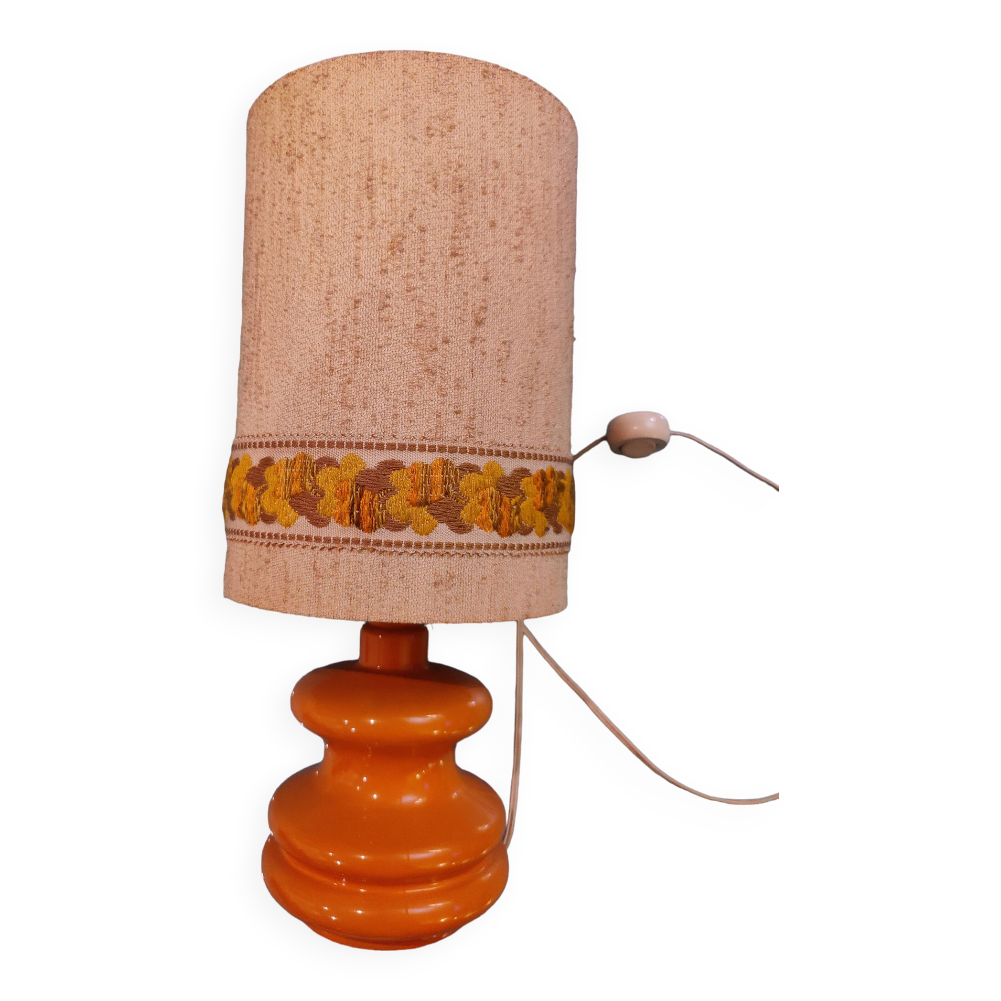 Vintage orange lamp from the 70s