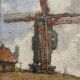 Tableau paysage moulin Jean Nys