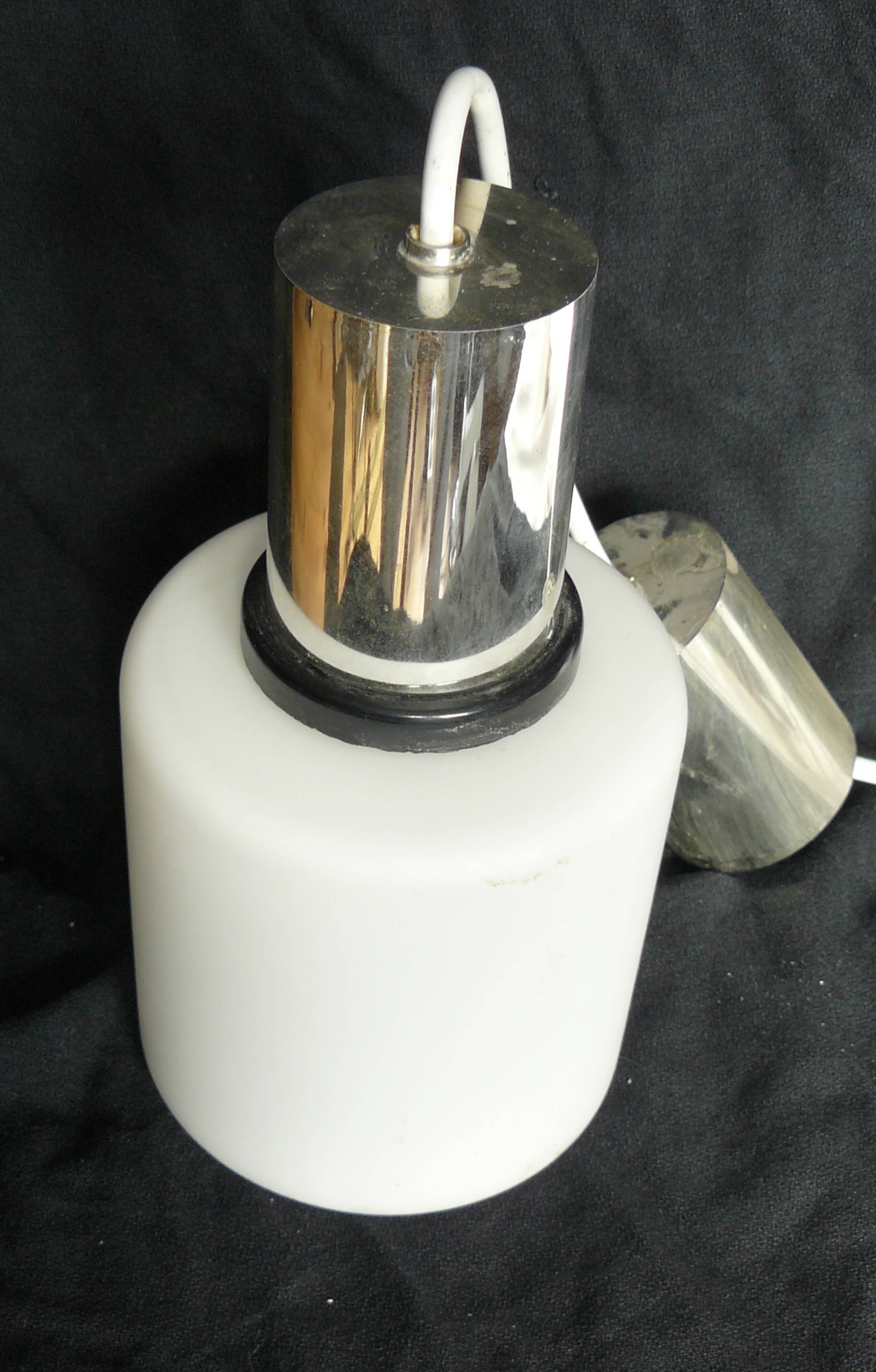 Vintage opaline pendant lamp 1970