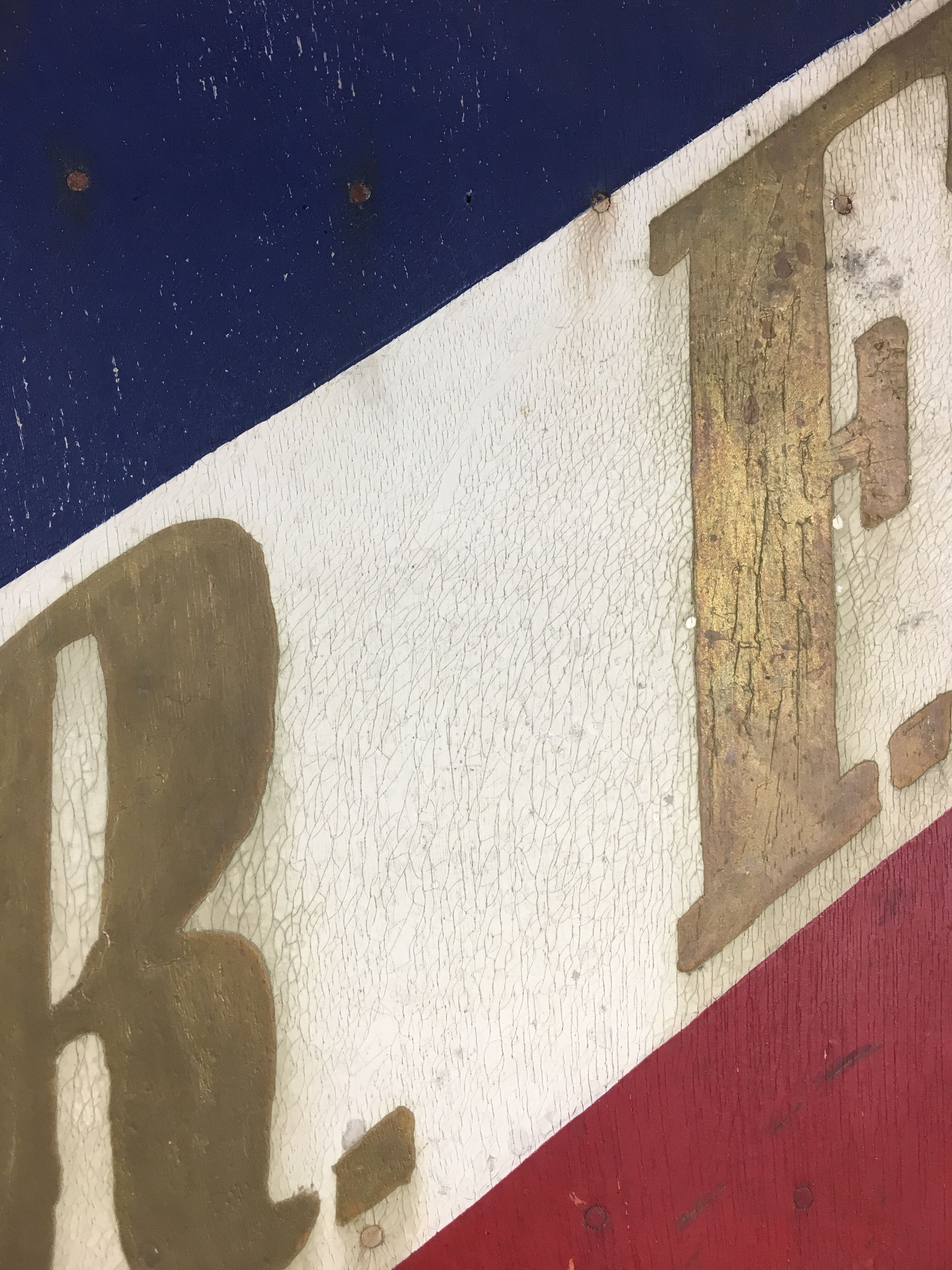 Old flag door French Republic