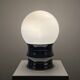 Lampe de table blanche et chrome de l'ère spatiale par Aka Electric, Allemagne 1977
