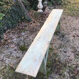 Wooden farm bench