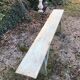 Wooden farm bench