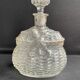 Liquor decanter - pressed molded satin glass (1882 to 1908)- legras for guilloteaux