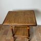 Wood and rattan table