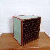 Vintage wooden document sorter