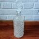 Carafe ronde vintage en verre transparent