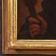 Antique French painting from the 18th century, portrait of a soldier